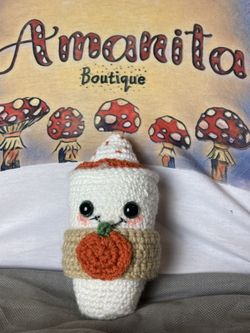 Pumpkin Spice Latte Crochet Amigurumi