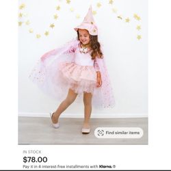 Girls  Pink Witch Costume 