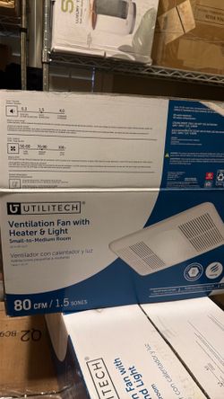 Utilitech bathroom exhaust fan heater & light