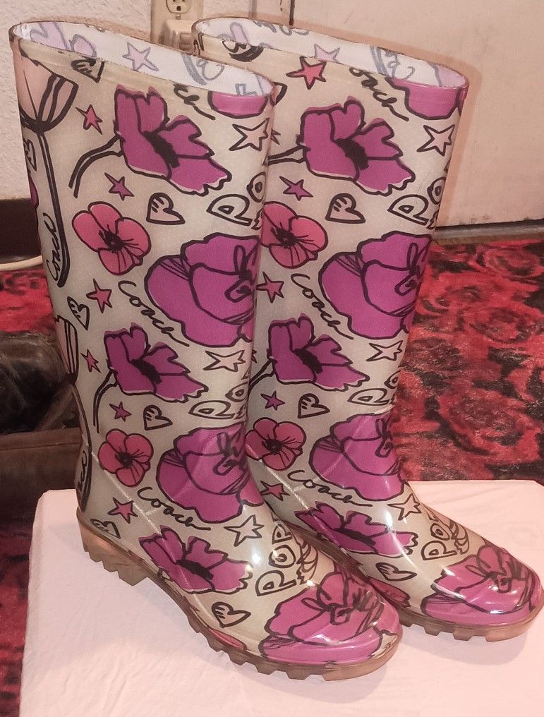 Coach poppy Rain Boots