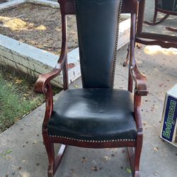 Leather Rocking Chair