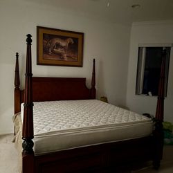 King Sized Bed frame & Mattress 