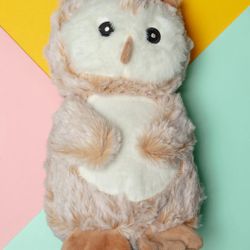 Dog Toys 9 Inch Owl W/Squeaker & Crinkle Giftable World Soft Toys