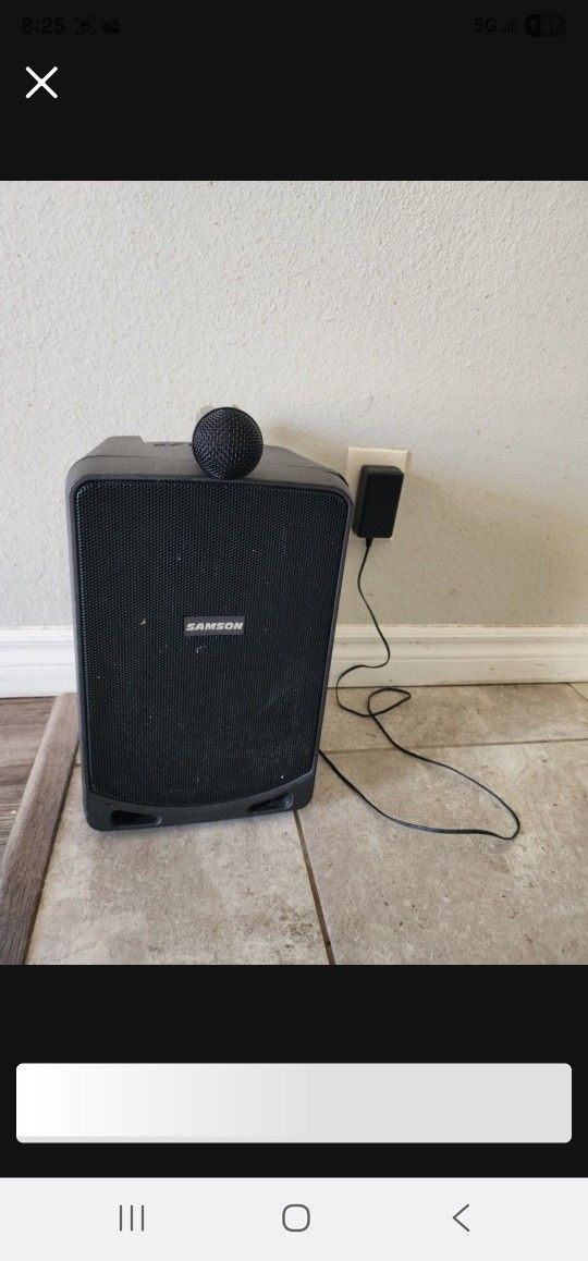 Samson Portable PA Speaker With Bluetooth, 4 Channels