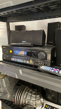 Onkyo AV Receiver with Speakers and Remotes