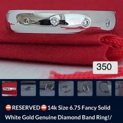 Altillo De Oro Blanco Con Diamantes $400