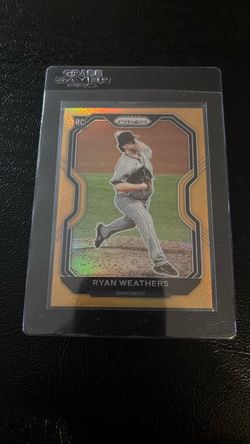 Ryan Weathers Panini Neon Orange Prizm RC Baseball Card /100