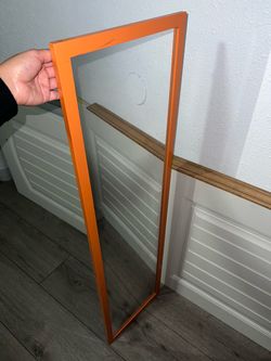 Orange Full-Length Wall Mirror