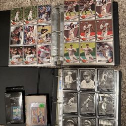 Baseball Cards including Shohei Ohtani rookie cards and ricky henderson rookie card.