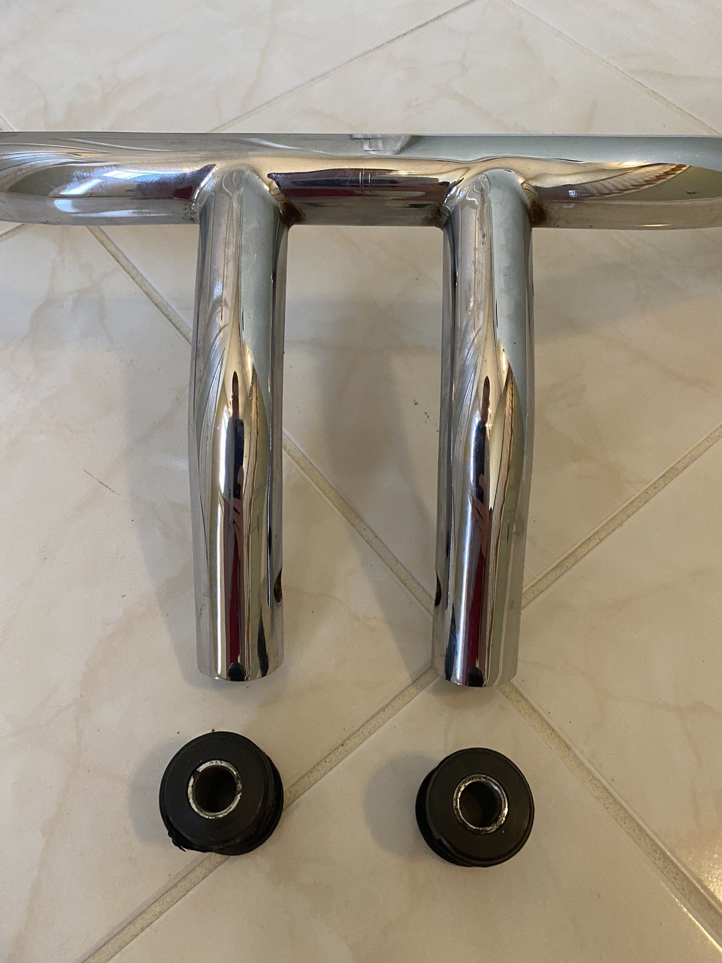 Chrome Drag Handlebars 7” Tall / 1 1/4” Thick x 30” inches wide
