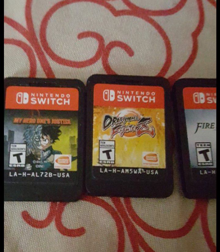 Games Nintendo switch and 3ds