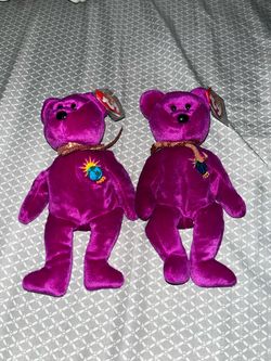 2x Beanie Baby Millennium Bears