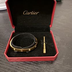 Gold Vintage Bracelet (18k Gold Plated) Love