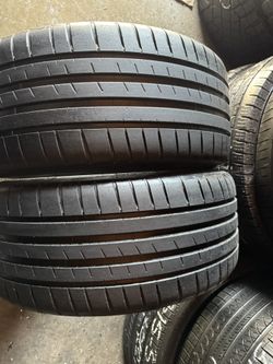 Pair Of 245 35 20 Michelin Pilot Sport 4s Tires 