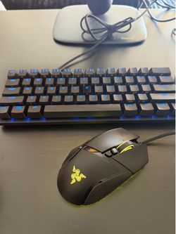 Razer gaming mouse and keyboard
