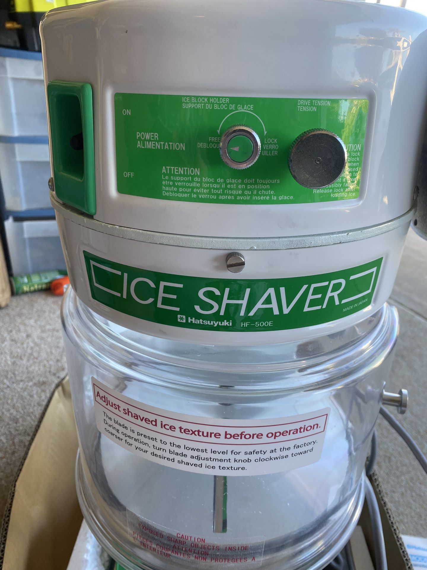 Hatsuyuki HF 500E block ice Shaver