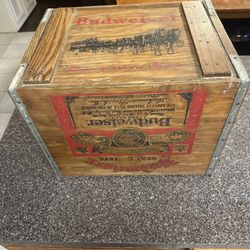 Vintage Budweiser wooden crate 