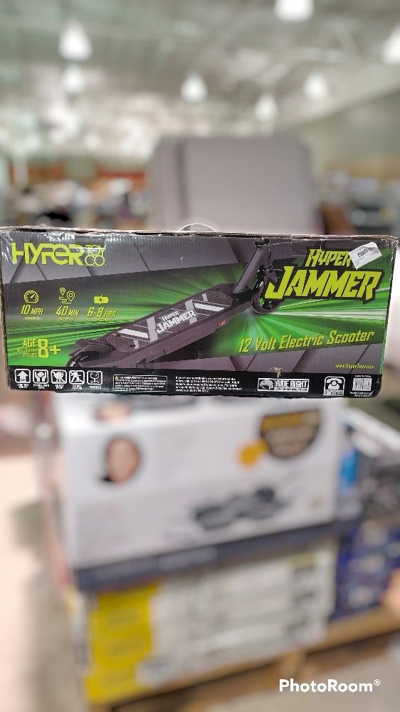 Hyper Toys 12 Volt Jammer, Kids Electric Scooter Ride On, 10 MPH Max