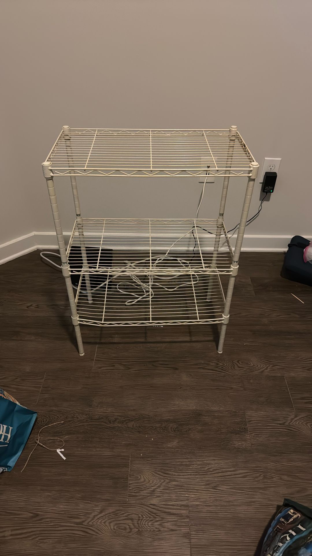 Off White Metal Rack