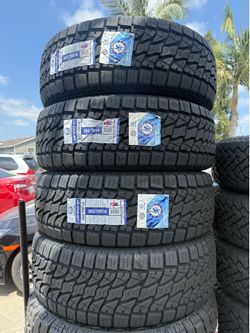 265/70/16 lion sport All terrain 4 New tires installation and balance 50,000 Miles Warranty