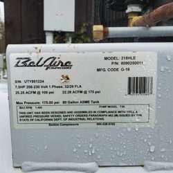 Bel Aire Compressor 1 Phase 220