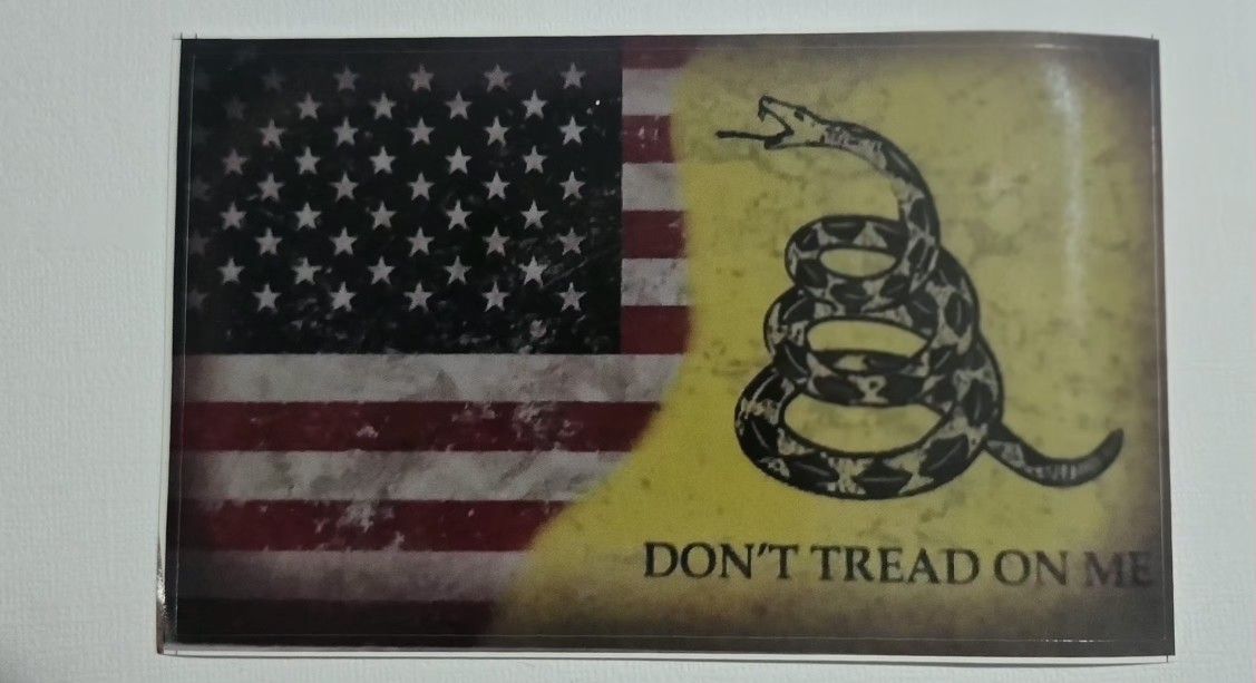 Gardsen Flag W/ American Flag 3"x 5" Sticker