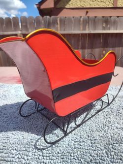 Decorative Metal Christmas Sleigh