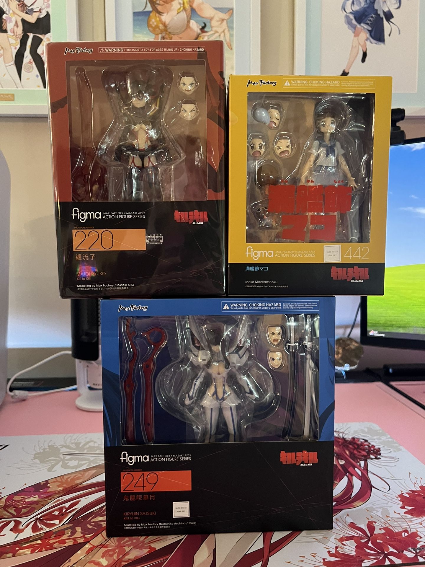 Kill La Kill Figma Anime Figure Bundle (Ryuko, Satsuki, & Mako) Brand New