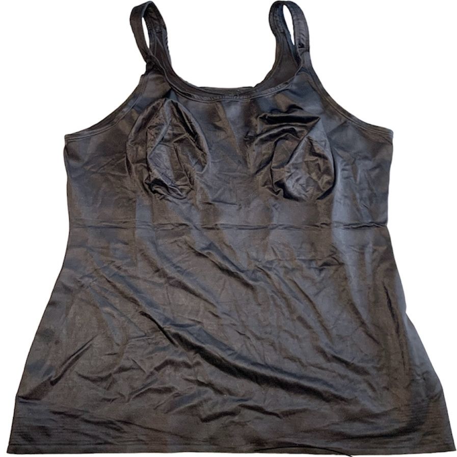 Serenada Black Wireless Unlined Seamless Shapewear Tank Top [Size 44] RN99249