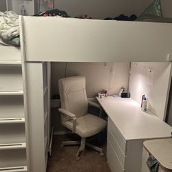IKEA Loft Bed With Desk