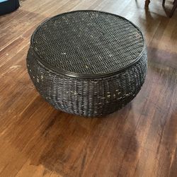 Wicker Ottoman