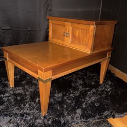 Antique Mid Century Modern 1960’s Italian Step End Table 