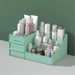 Cosmetic Storage Organizer w/Drawers, Soft Green