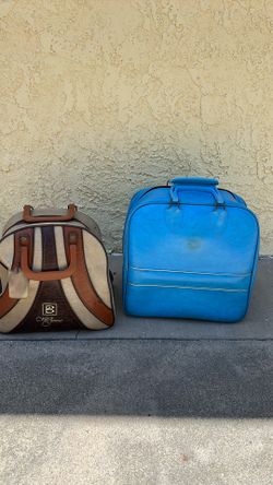 Two Vintage  bowling bags (empty)