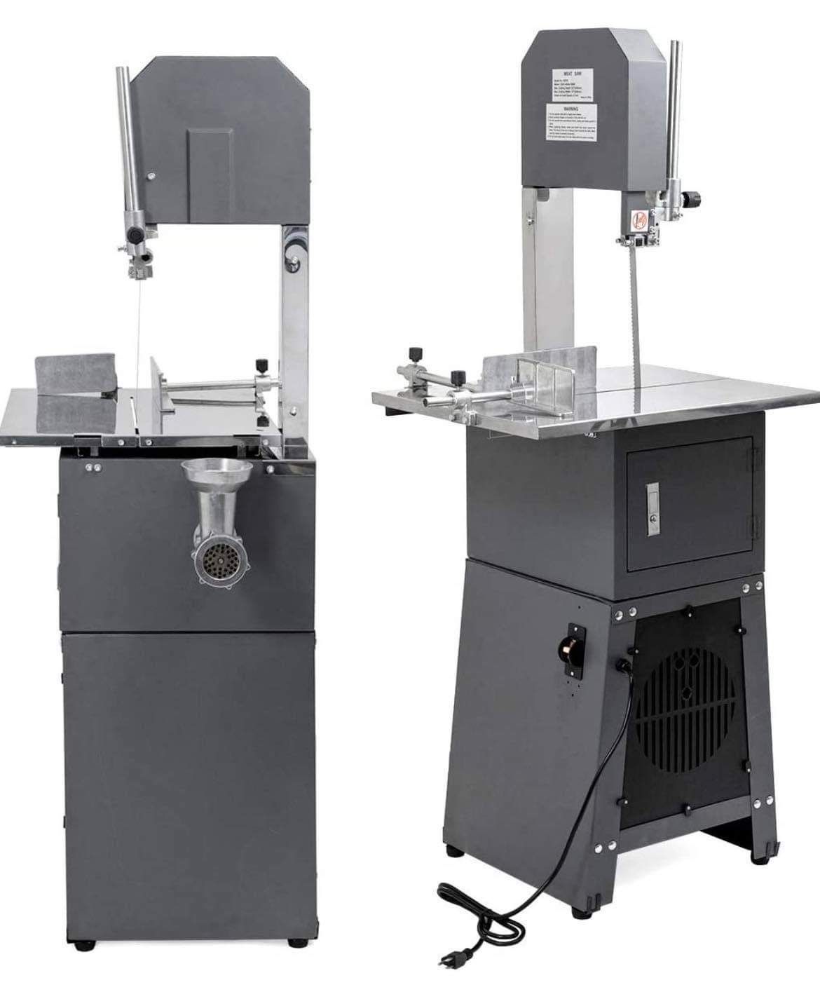Stark USA 2-in-1 Commercial Butcher Band Saw and Sausage Stuffer 550w Machine Slicer Meat Bone Sausage Carne