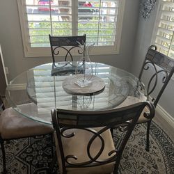Glass Dining Table With Chairs