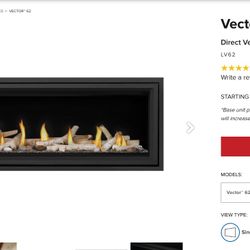 Napoleon Vector 62” Direct Vent Gas Fireplace