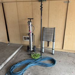 Water Fed Pole Setup Deionized Water