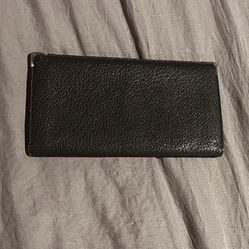 Gucci Leather Long Bifold Black