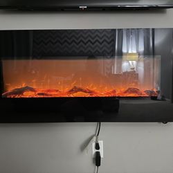 50 Inch Wall Mounted Electric Fireplace
