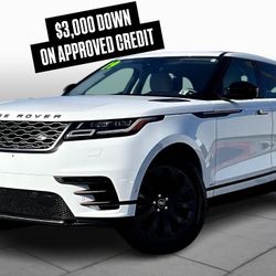 2019 Land Rover Range Rover Velar SUV White Cadillac Escalade Chevy Tahoe Ford Expedition Explorer Toyota 4Runner Sequoia BMW X5 X3 Q7