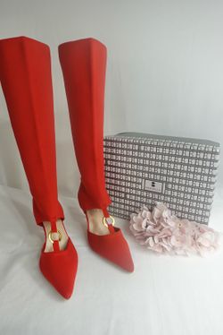 Botas Rojas Altas Newbella