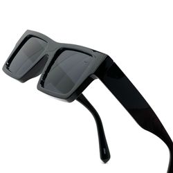 Sunglasses  Fashion Style Shades Eye Glasses Black Lens Square