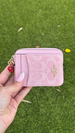Pink Denim Coach Wallet