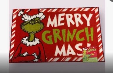 26”x38” Floor Mat Grinch Xmas 🎄