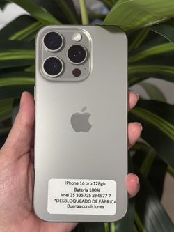 iPhone 16 Pro 128gb Unlocked 🔥