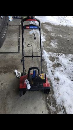 Toro power curve electric snow thrower. Works great. Asking only 75