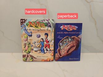 Akiko and the Intergalactic Zoo (Hardcover) & Akiko and the Alpha Centauri 5000 (Paperback) by Mark Crilley