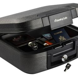 SentrySafe CHW20201 Fire and Water-Resistant Chest Safe with Key Lock, 0.28 Cu. ft.