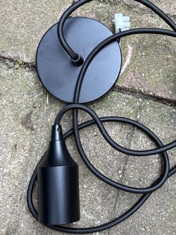 Pendant Light Kit, black color